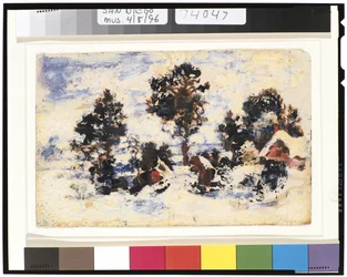Winter Landscape with Red Building, 1901-15